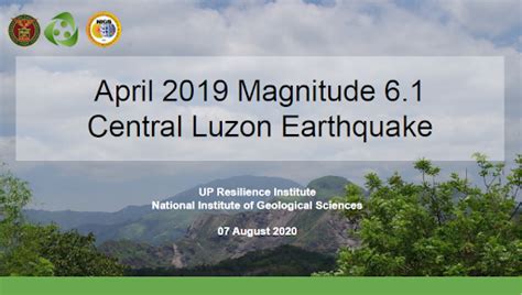 OFFICIAL STATEMENT ON 22 APRIL 2019 CENTRAL LUZON .